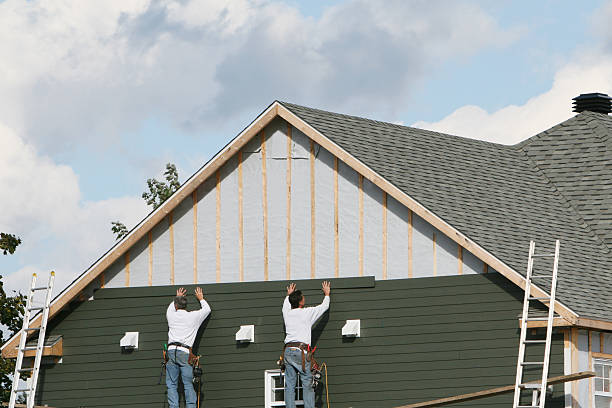 Professional Vinyl Siding technician working in Westwood, NJ